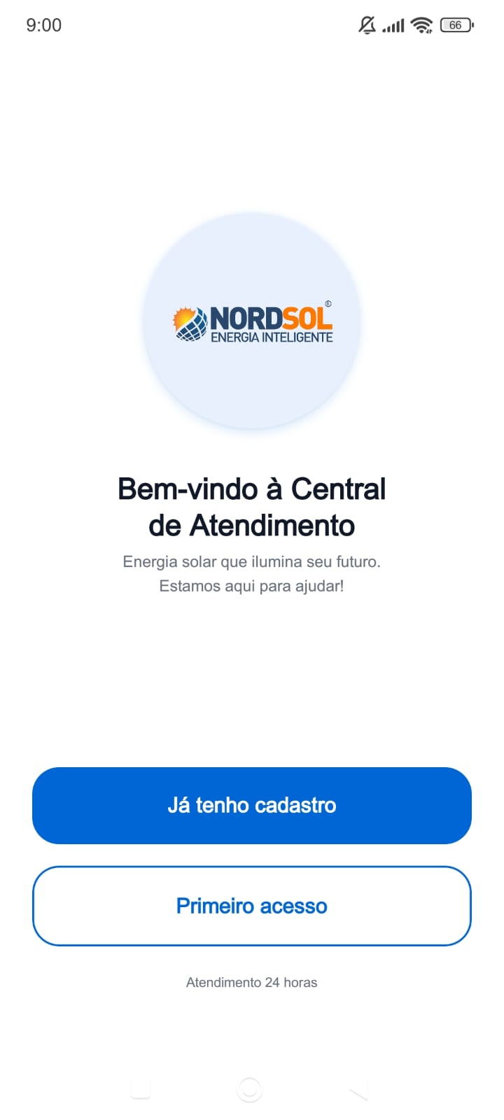 Prévia do app mobile da Nordsol